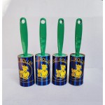 Lint Rolls with green handle - 5M brown WITH GREEN HANDLE